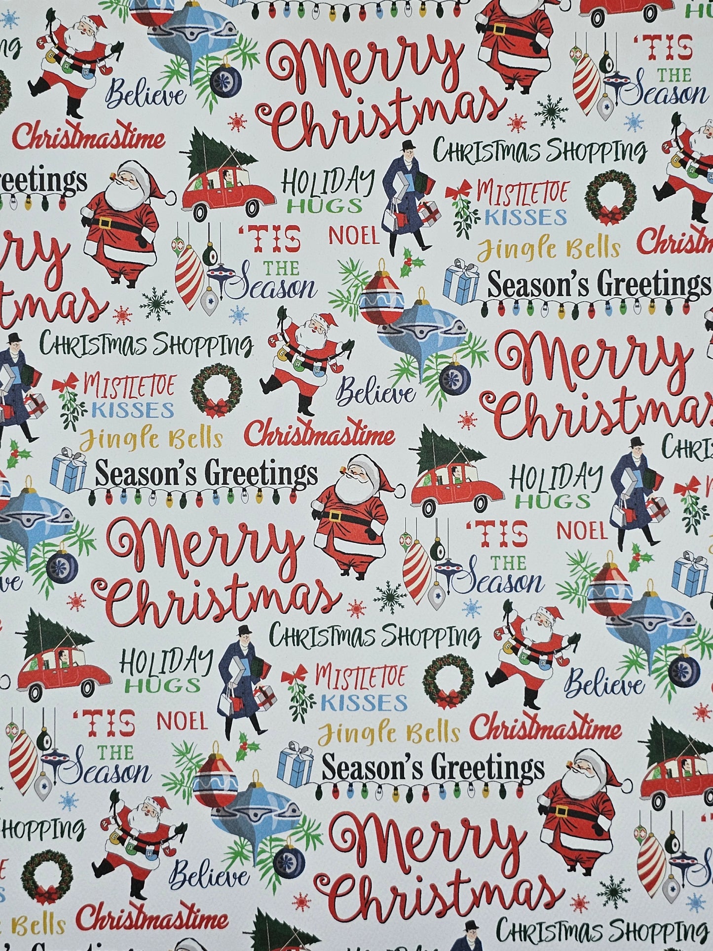 Christmas Snow (Carta Bella's "Merry Christmas" Collection) -12x12 Sheet