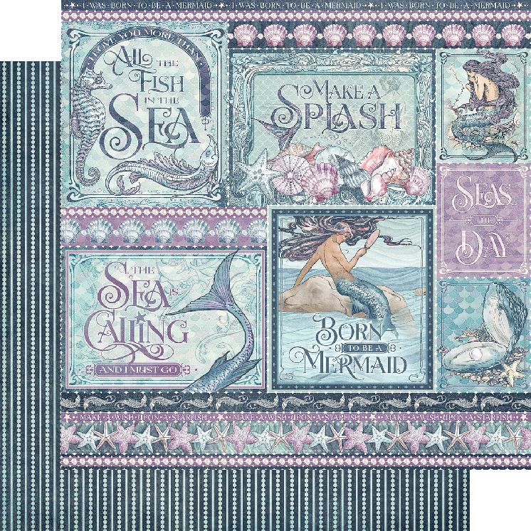 Seas the Day - Single 12 x 12 Sheet (Make a Splash)