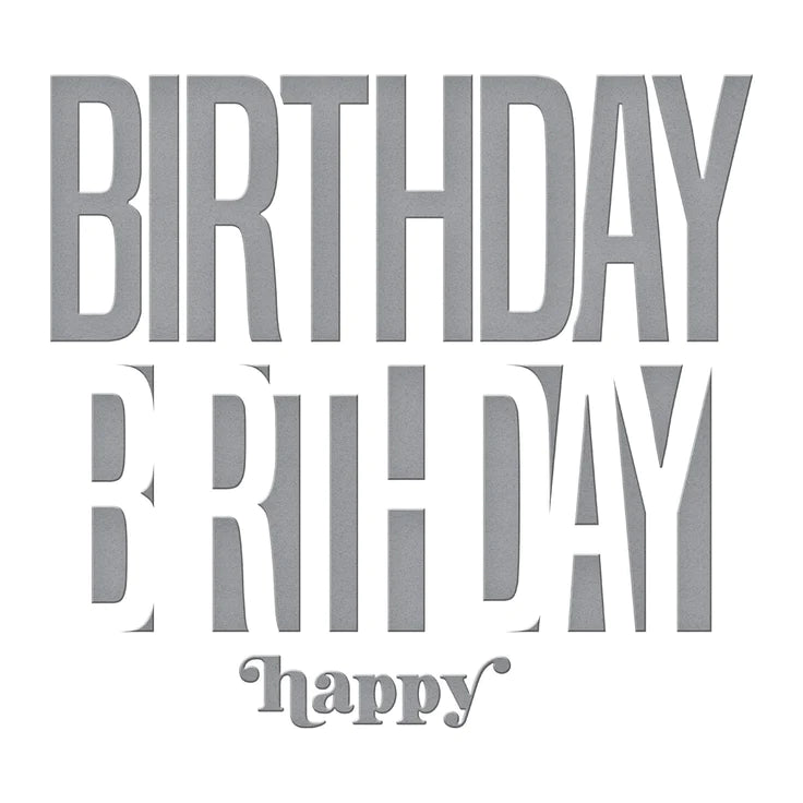 Be Bold Color Block - Happy Birthday