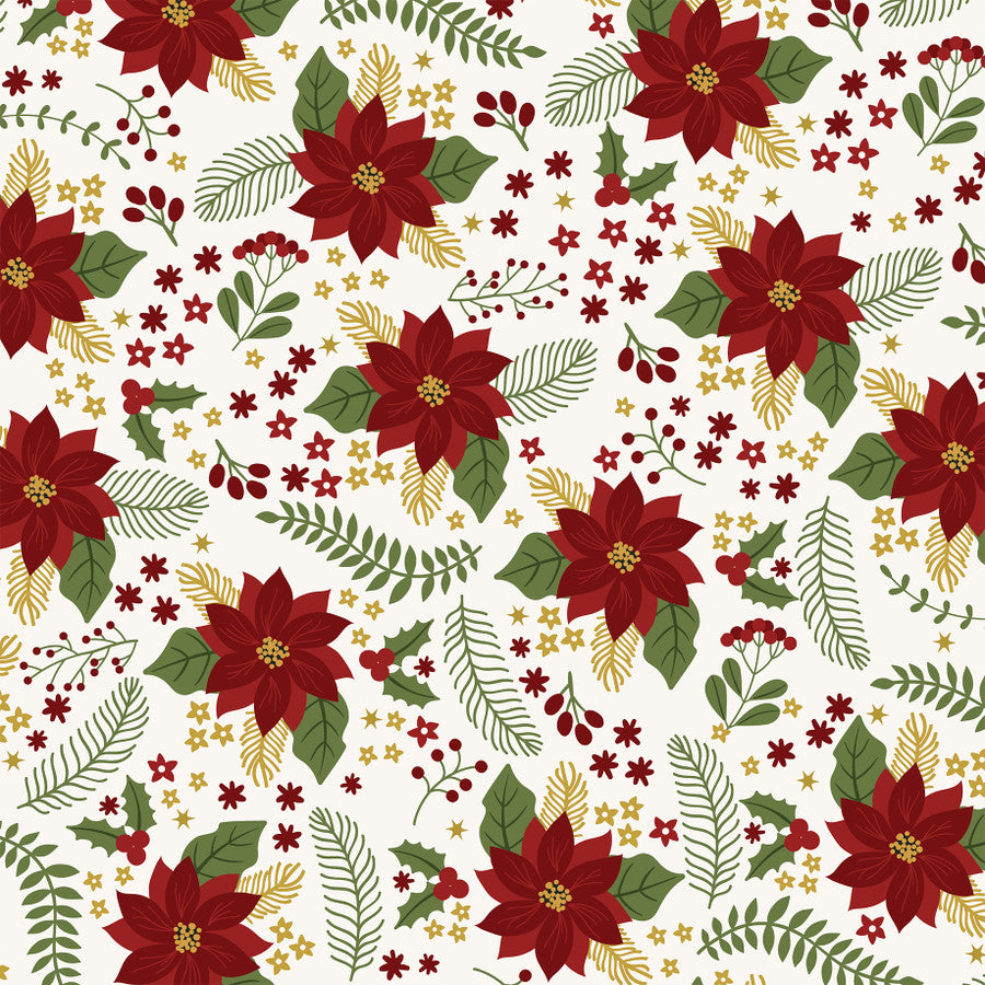 6x4 Journaling Cards 12x12 Patterned Paper (The First Noel) - Single Sheet