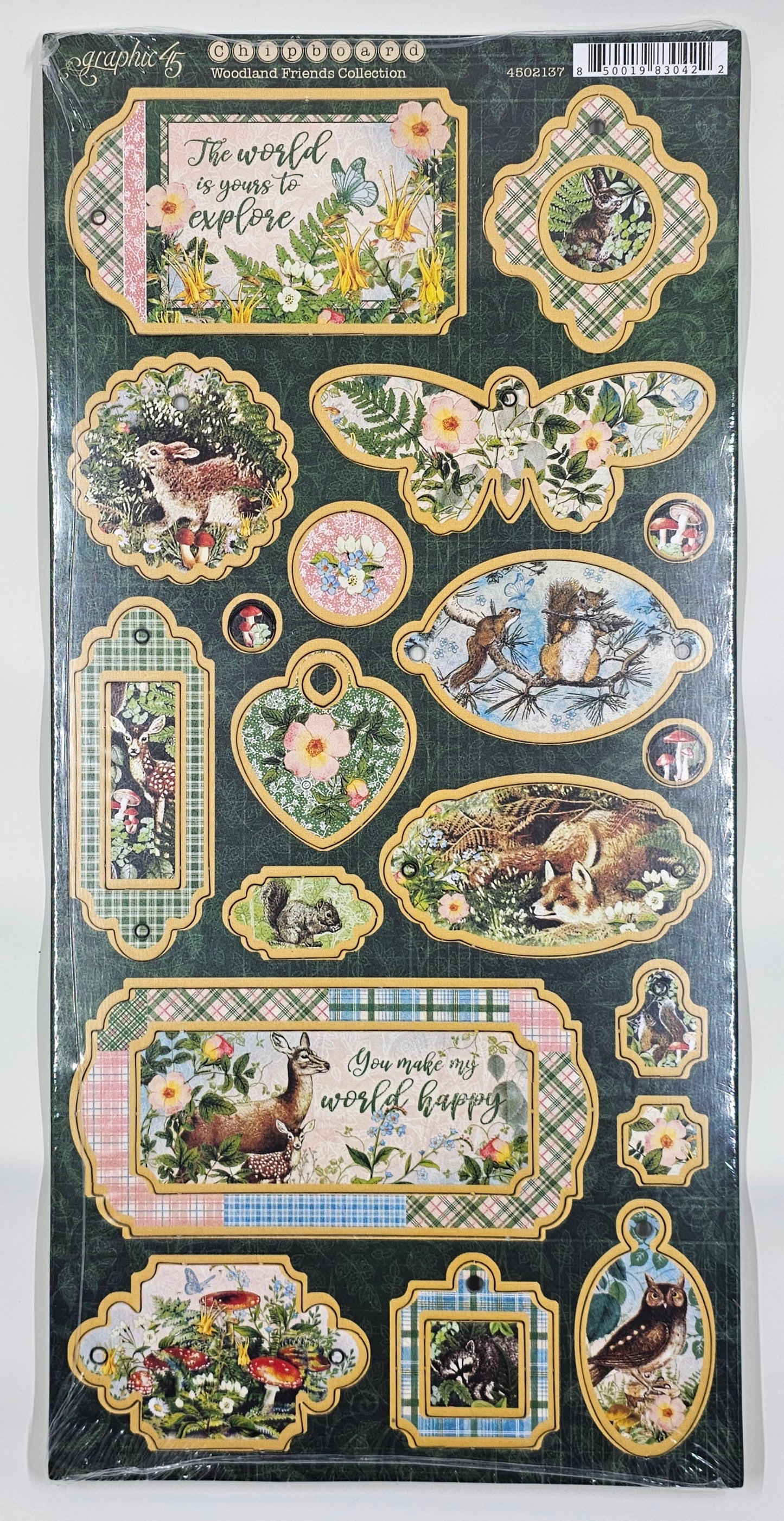 Woodland Friends - Chipboard Pieces