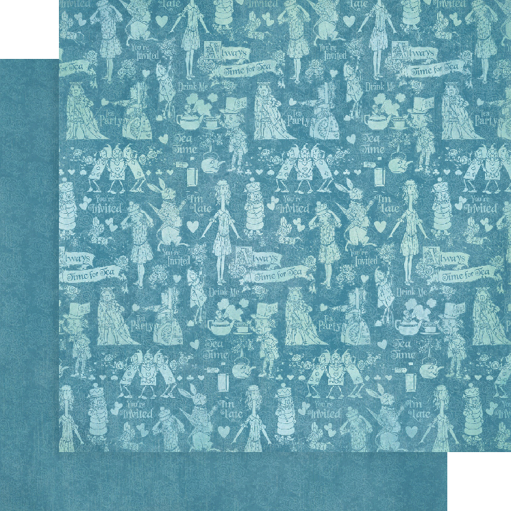 Alice's Tea Party - 12 x 12 - Patterns & Solids