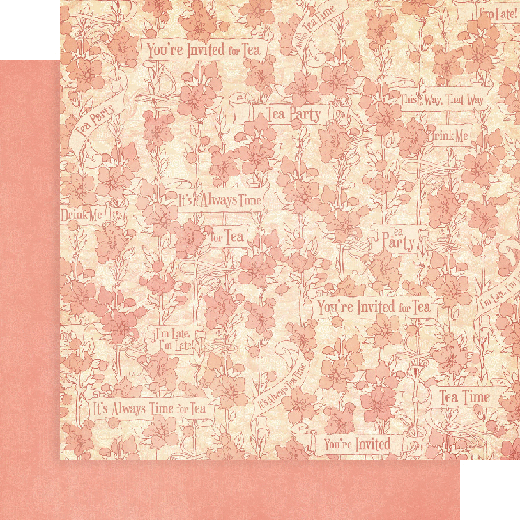 Alice's Tea Party - 12 x 12 - Patterns & Solids