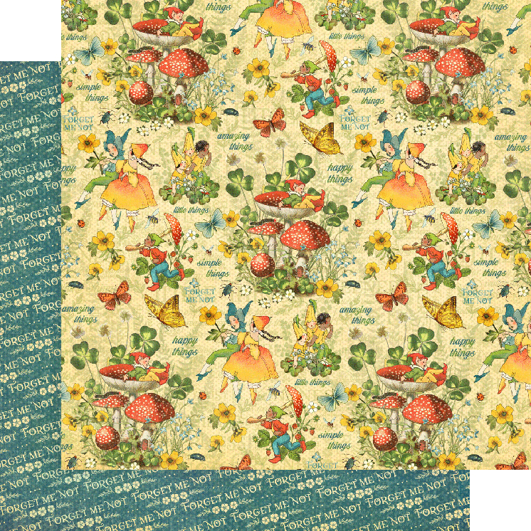 Forget Me Not - Single 12 x 12 Sheet (Little Things Collection)