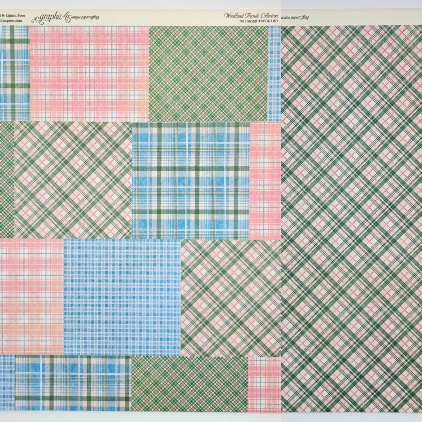 Be Happy - Single 12 x 12 Sheet (Woodland Friends)