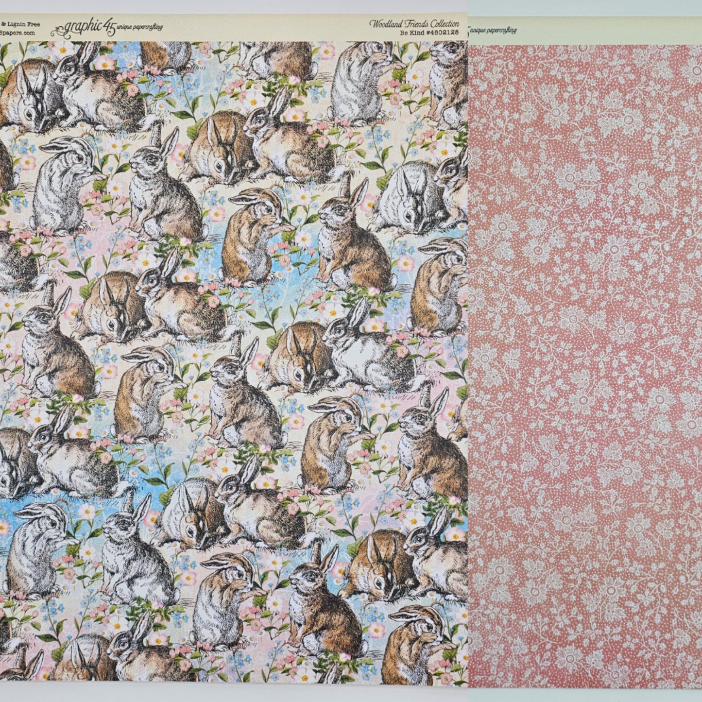 Be Kind - Single 12 x 12 Sheet (Woodland Friends)