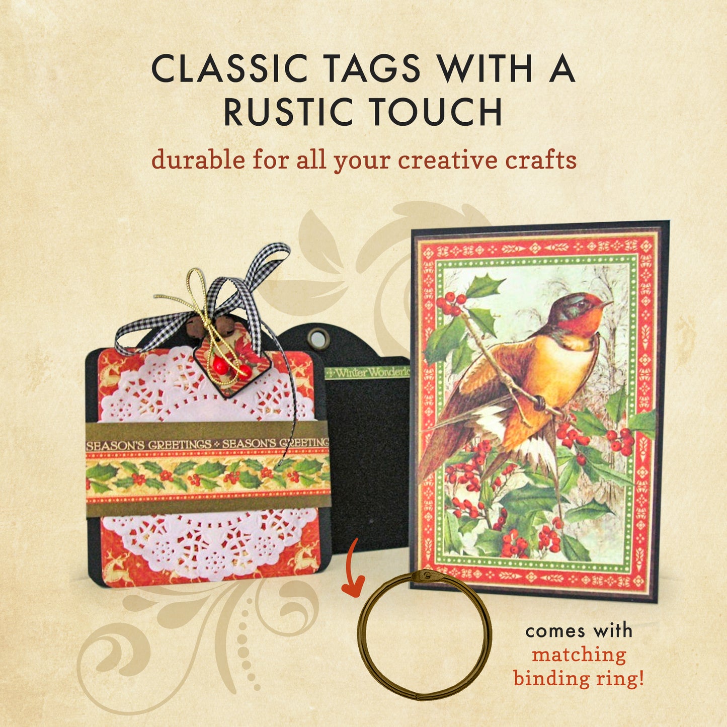 Square Tags with Grommet