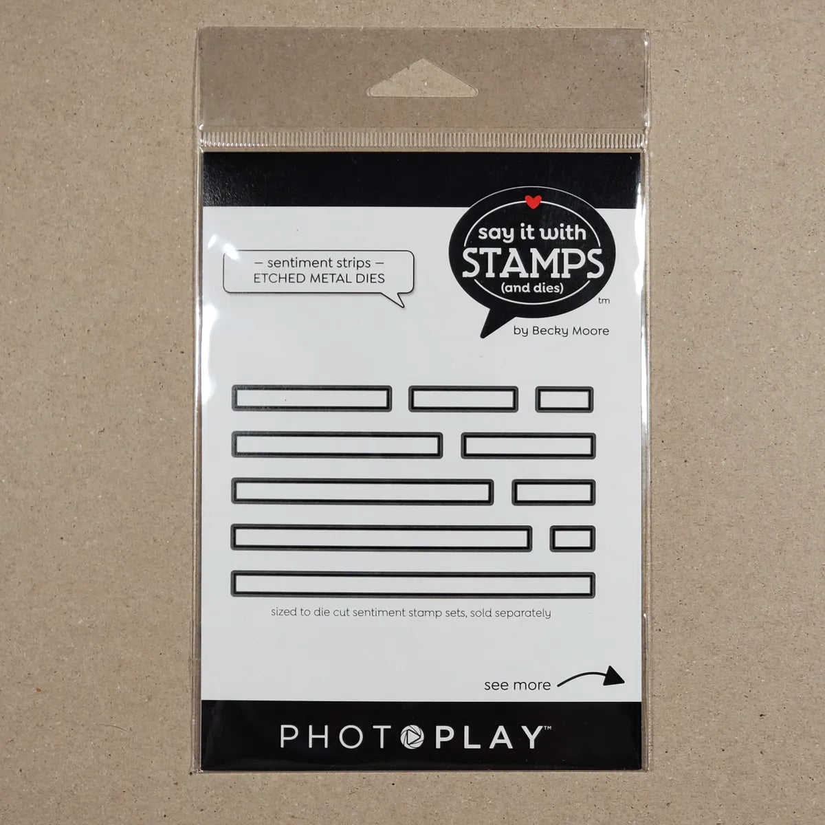 Say it with Stamps & Dies - Sentiment Strips Dies