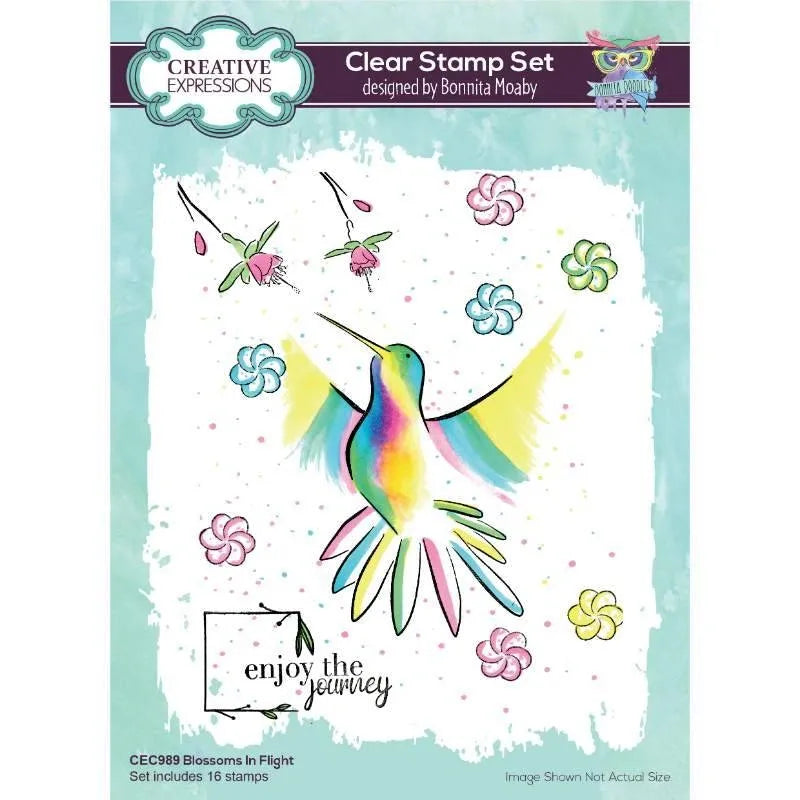 Bonnita Moaby Blossoms In Flight Clear Stamp Set