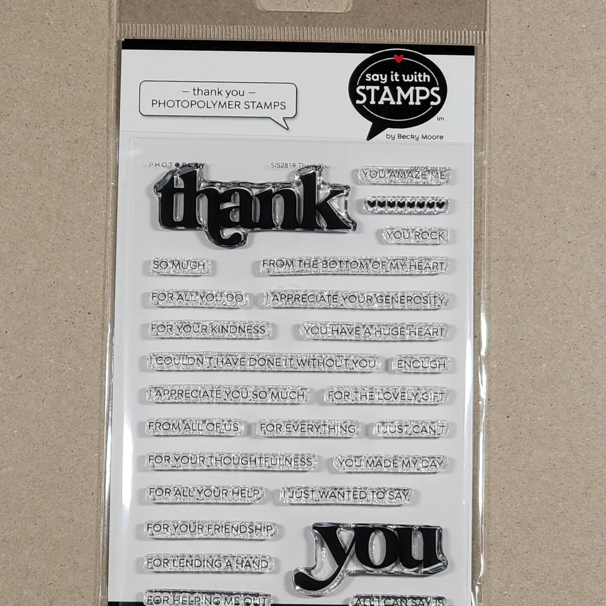 Say it With Stamps - Thank You