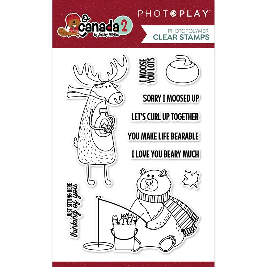 O Canada 2 - Moose & Bear Stamp Set