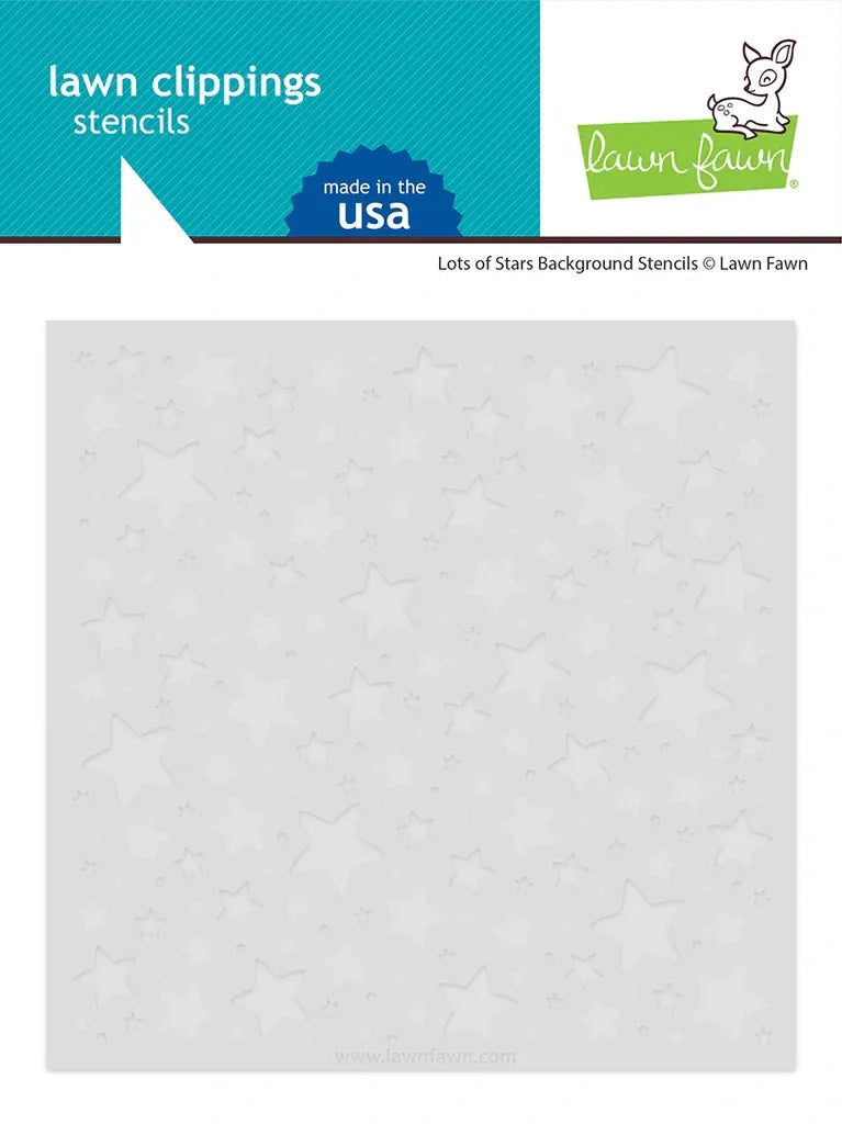 Lots of Stars Background Stencil