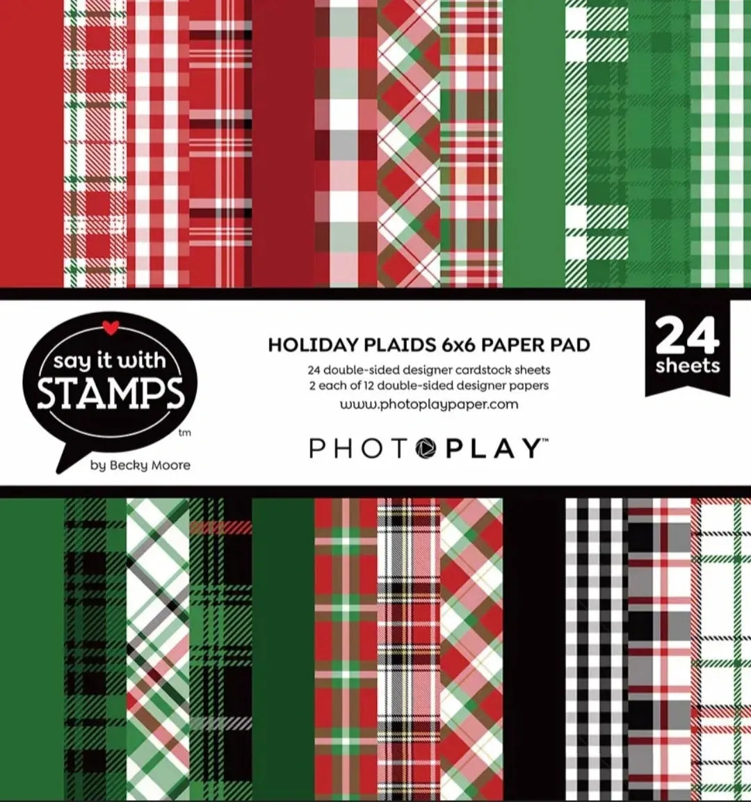Holiday Plaid 6x6 Pad