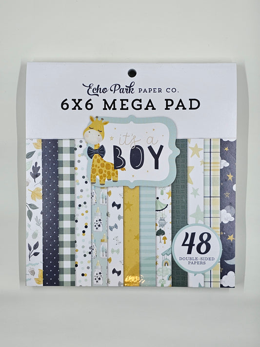 It's A Boy - 6x6 Mega Paper Pad