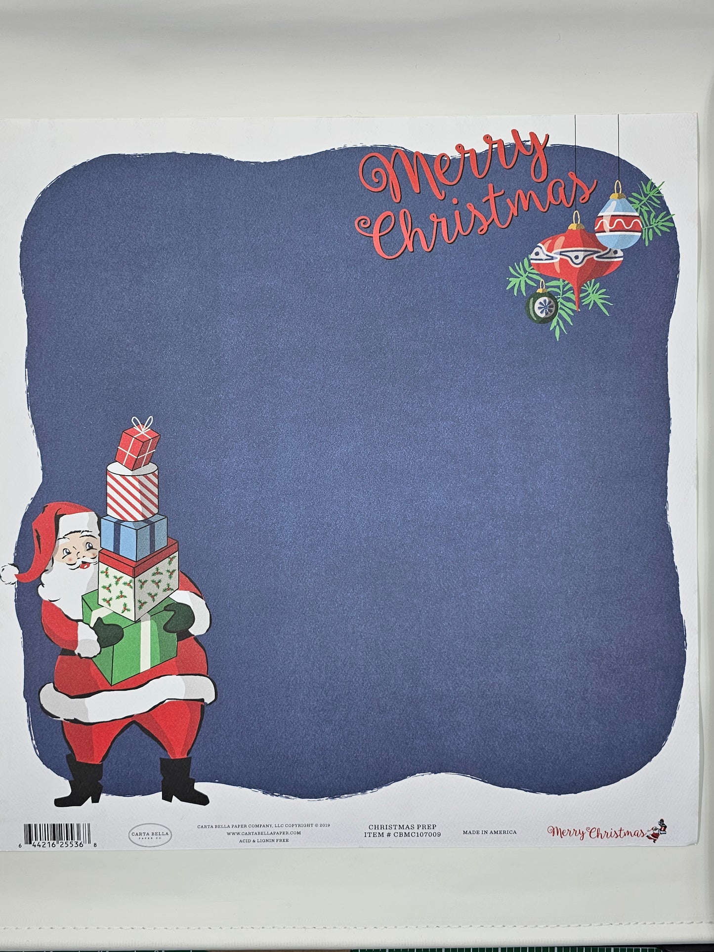 Christmas Prep (Carta Bella's "Merry Christmas" Collection) -12x12 Sheet