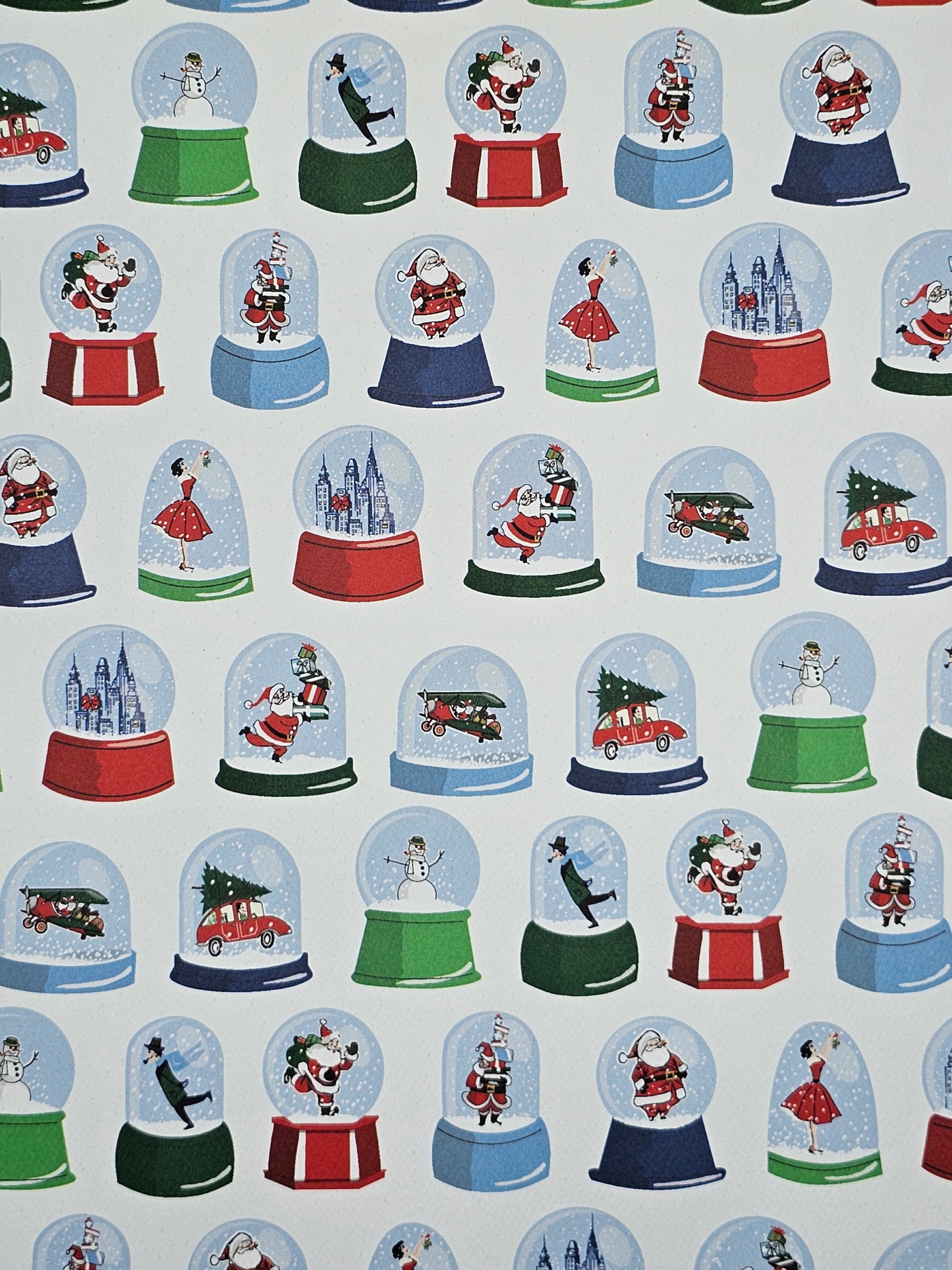 Snow Globes (Carta Bella's "Merry Christmas" Collection) -12x12 Sheet