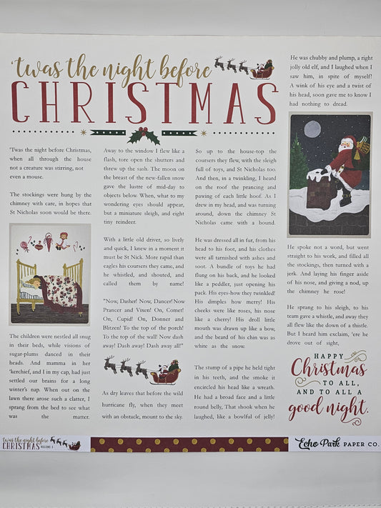 Twas The Night (Twas the Night Before Christmas vol. 1 Collection) -12x12 Sheet