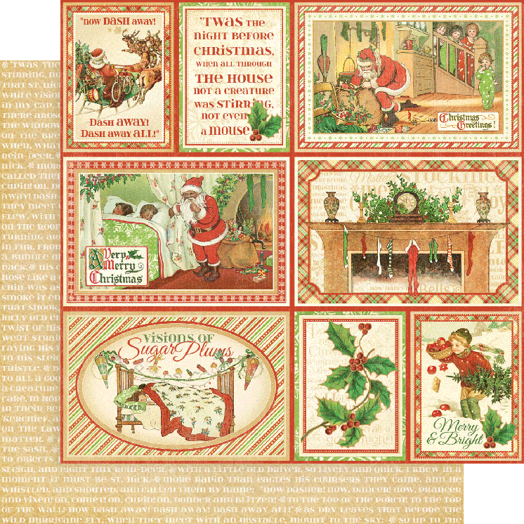 Twas the Night Before Christmas - 8 x 8 Paper Pack