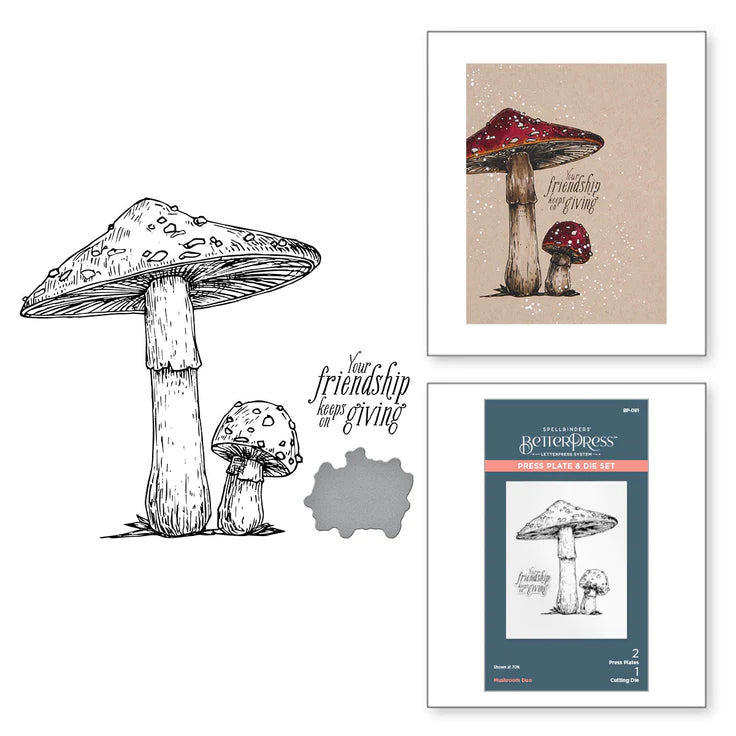 Mushroom Duo Press Plate & Die Set