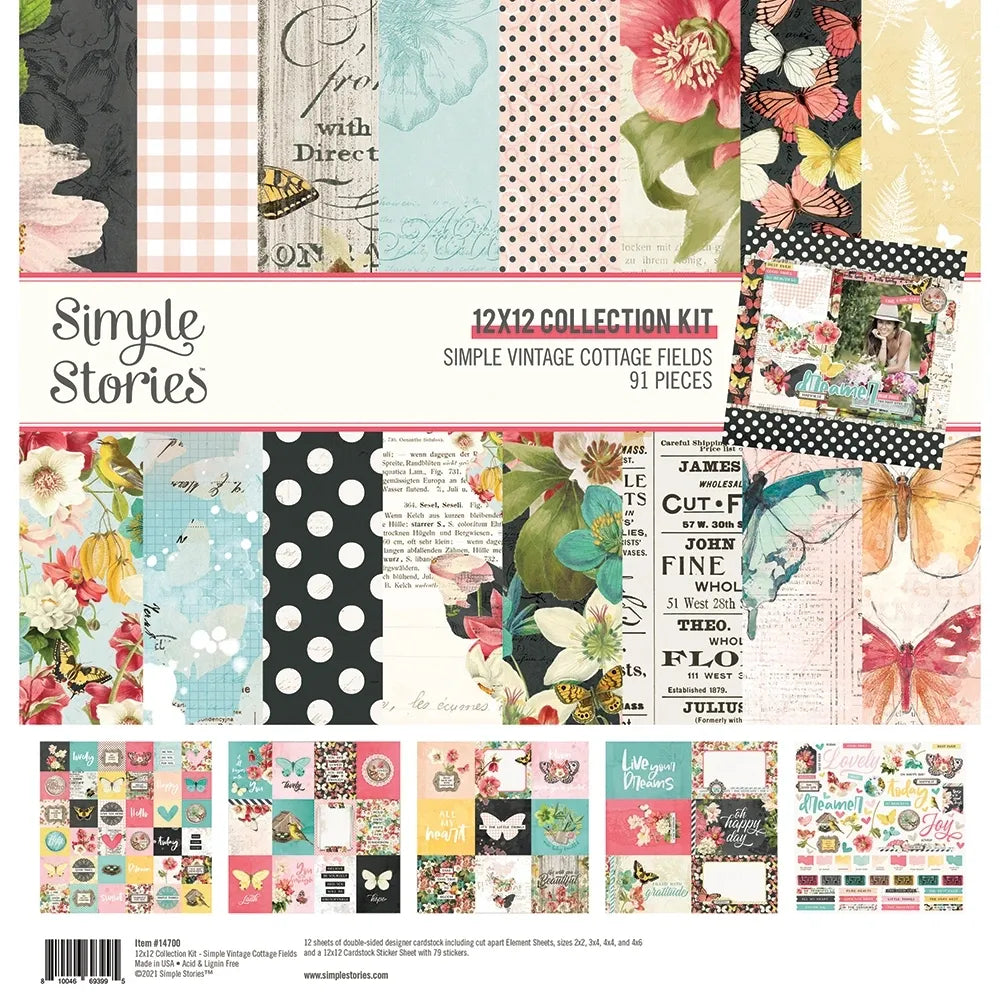 Simple Vintage Cottage Fields - Collection Kit