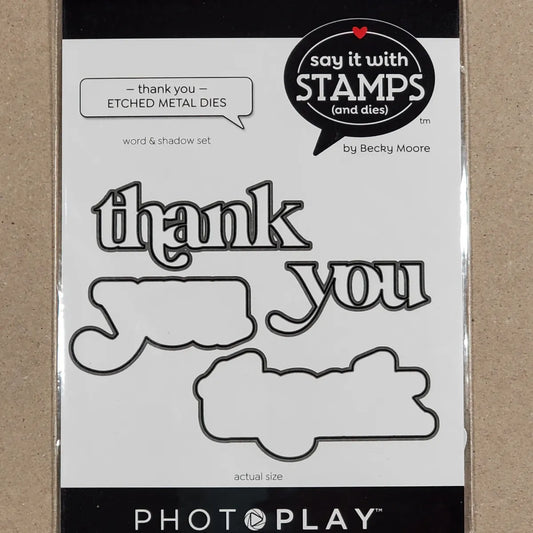 Say it With Stamps/Dies - Thank You Dies