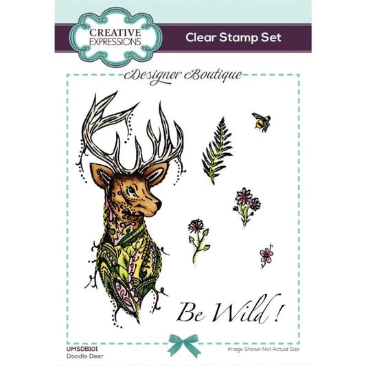 Designer Boutique Doodle Deer Stamp Set