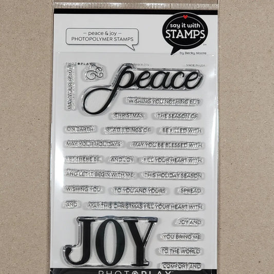 Say it with Stamps - Peace / Joy Stamps