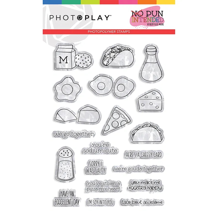 No Pun Intended - Foodie Photopolymer Stamps
