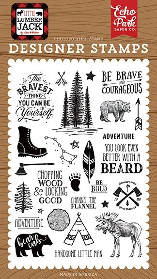 Little Lumberjack - Be Brave Stamps