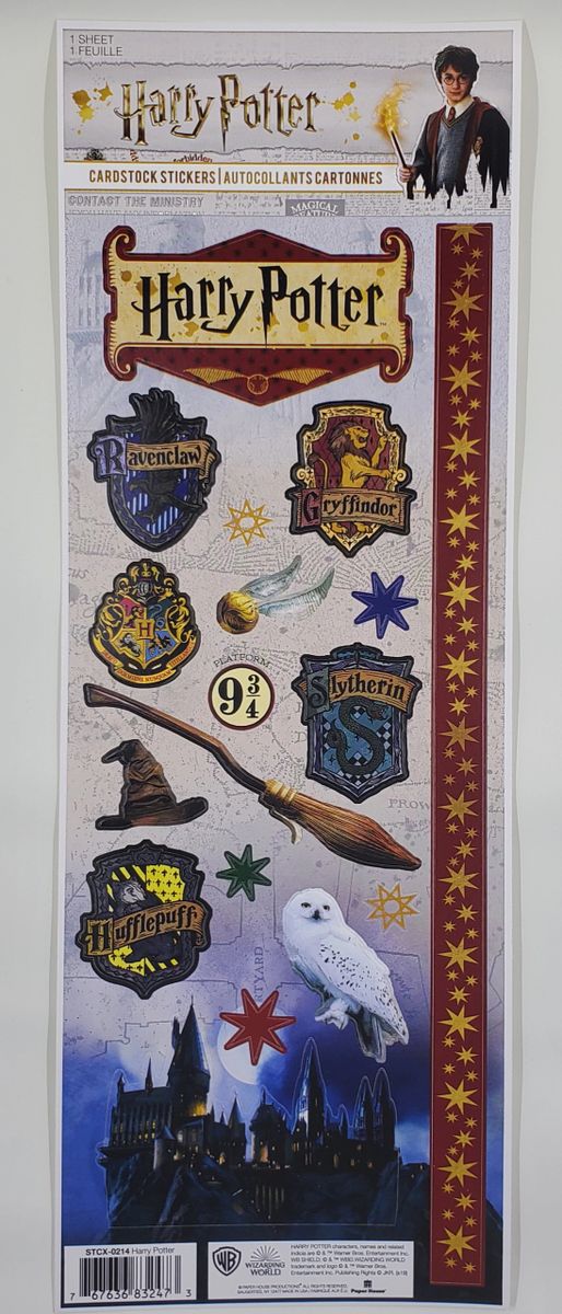 Harry Potter Cardstock Sticker Sheet