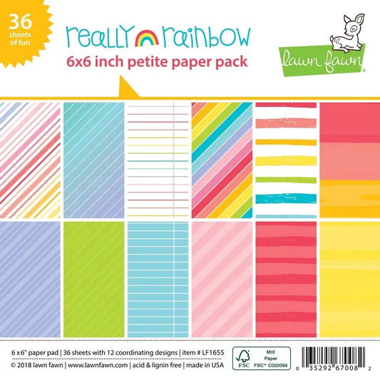 Really Rainbow Petite Paper Pack (6x6)