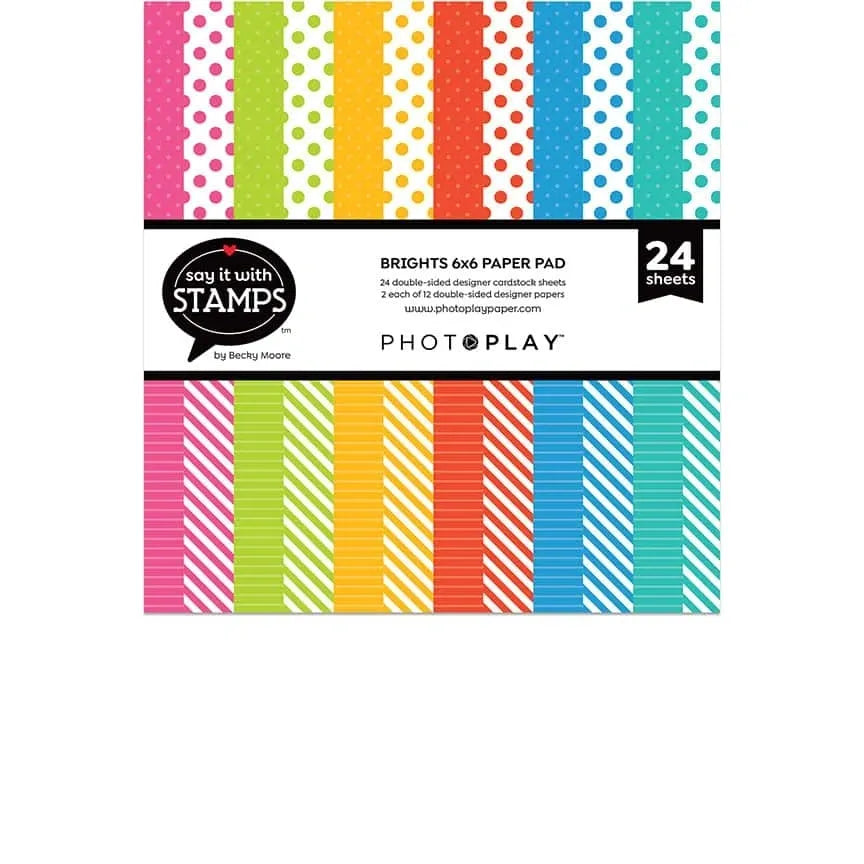 Brights Dots & Stripes - 6x6 Paper Pad