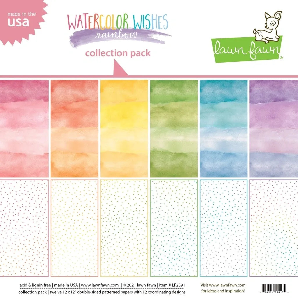 Watercolor Wishes Rainbow Collection Pack (12x12)