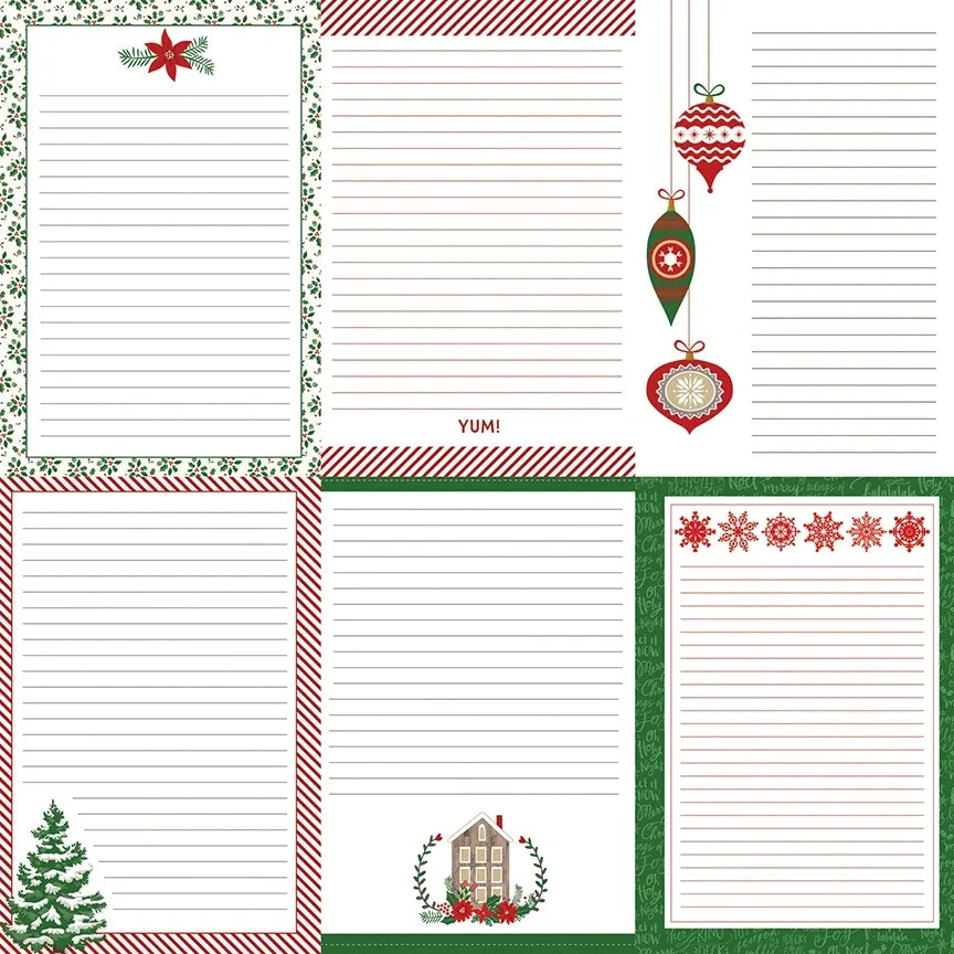 Christmas Recipe Cards (Vertical) - Single Sheet