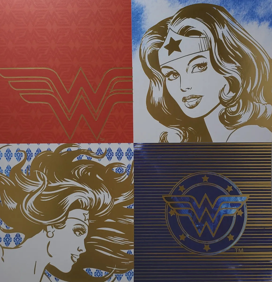Wonder Woman Portraits Foil 12x12 Paper