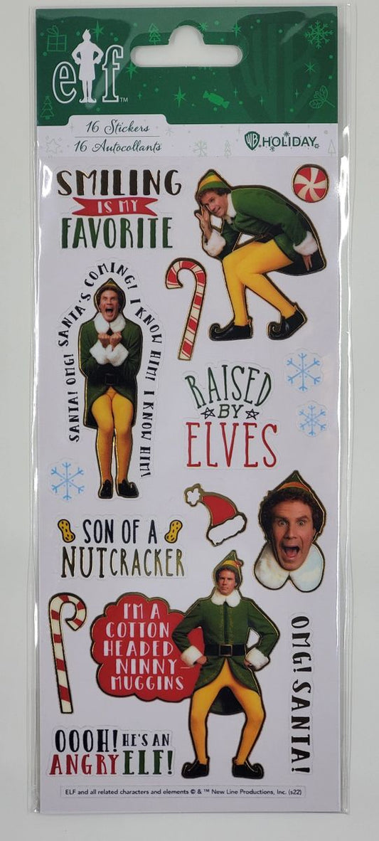 Elf Decorative Stickers - Fun Phrases